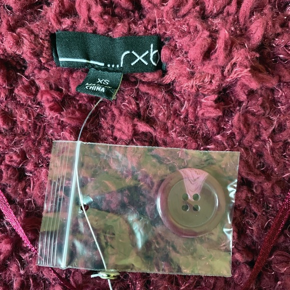 RXB Knit Sweater V-Neck Cardigan XS but fits like S-M - Picture 2 of 9